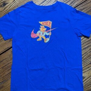Nike Kids Royal Blue Tee with Fun Graphic